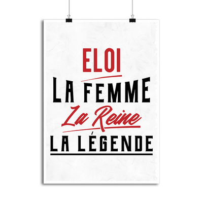 Affiche eloi la femme la reine la légende