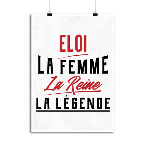 Affiche eloi la femme la reine la légende
