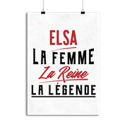 Affiche elsa la femme la reine la légende