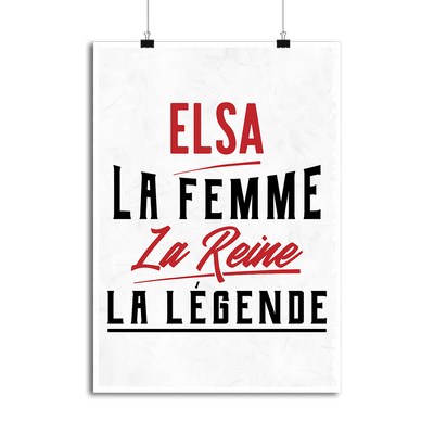 Affiche elsa la femme la reine la légende