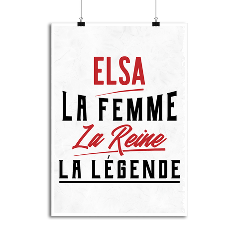 Affiche elsa la femme la reine la légende
