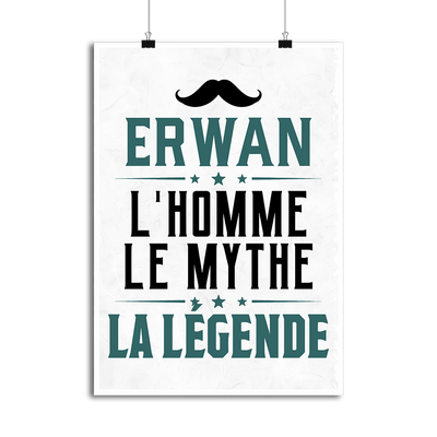 Affiche erwan l'homme le mythe la légende