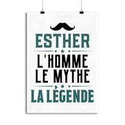 Affiche esther l'homme le mythe la légende