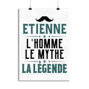 Affiche etienne l'homme le mythe la légende