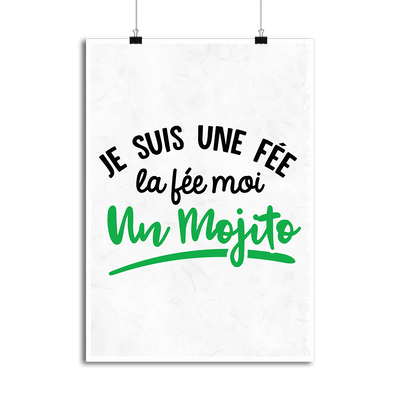 Affiche fée moi un mojito