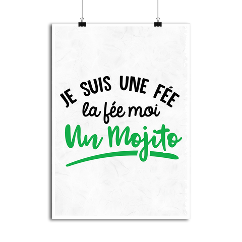 Affiche fée moi un mojito