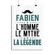 Affiche fabien l'homme le mythe la légende