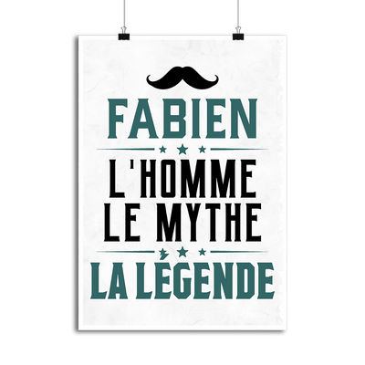 Affiche fabien l'homme le mythe la légende
