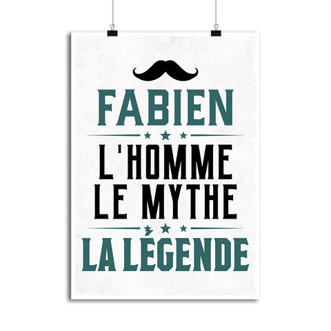 Affiche fabien l'homme le mythe la légende