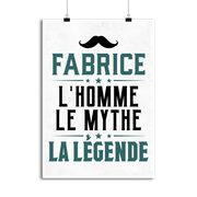 Affiche fabrice l'homme le mythe la légende