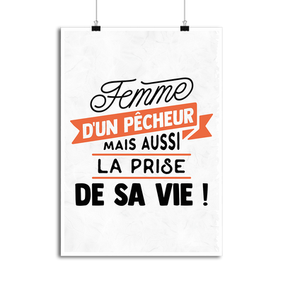 Affiche femme d'un pêcheur