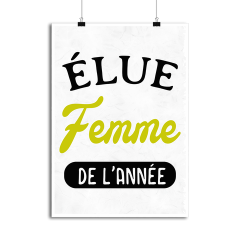 Affiche femme de l'année