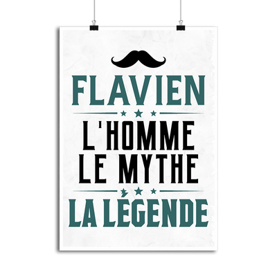 Affiche flavien l'homme le mythe la légende