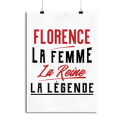 Affiche florence la femme la reine la légende