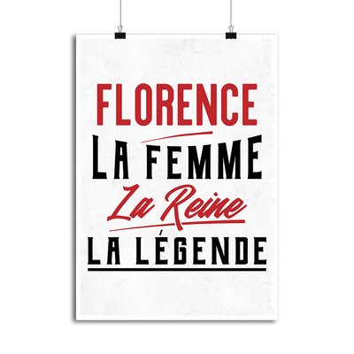 Affiche florence la femme la reine la légende