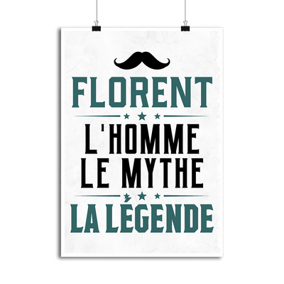 Affiche florent l'homme le mythe la légende