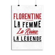 Affiche florentine la femme la reine la légende