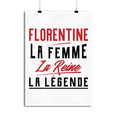 Affiche florentine la femme la reine la légende