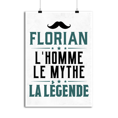 Affiche florian l'homme le mythe la légende