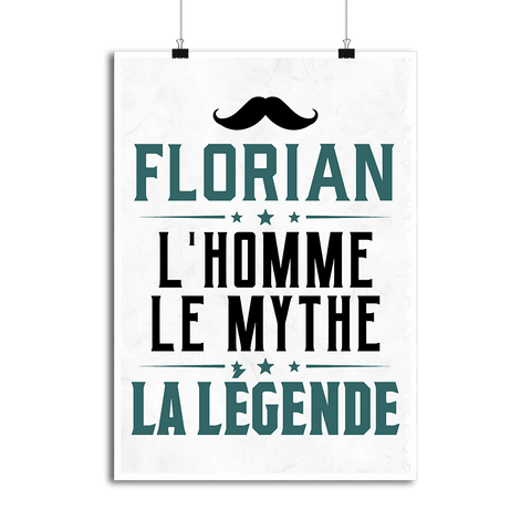 Affiche florian l'homme le mythe la légende