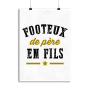 Affiche footeux de père en fils