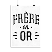 Affiche frère en or
