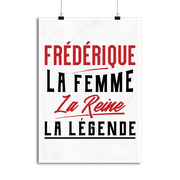 Affiche frédérique la femme la reine la légende