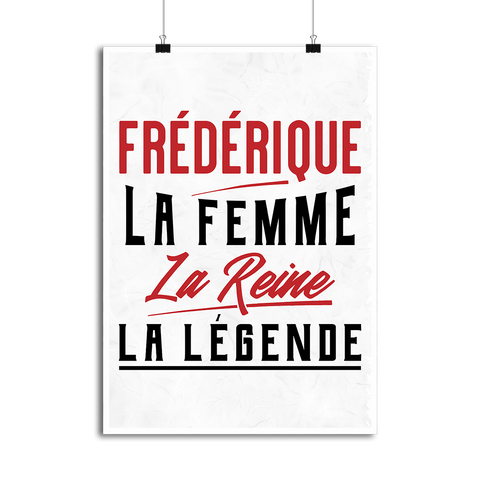 Affiche frédérique la femme la reine la légende