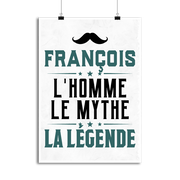 Affiche françois l'homme le mythe la légende
