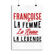 Affiche françoise la femme la reine la légende
