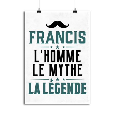 Affiche francis l'homme le mythe la légende