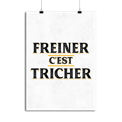 Affiche freiner c'est tricher