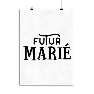 Affiche futur marié