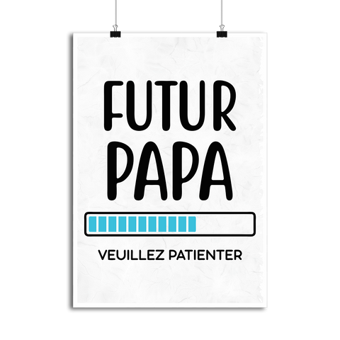 Sac futur papa patienter cadeau naissance