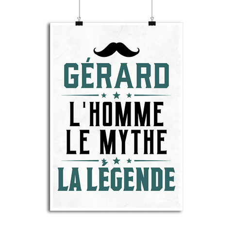 Affiche gérard l'homme le mythe la légende