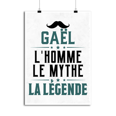Affiche gaël l'homme le mythe la légende