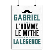 Affiche gabriel l'homme le mythe la légende