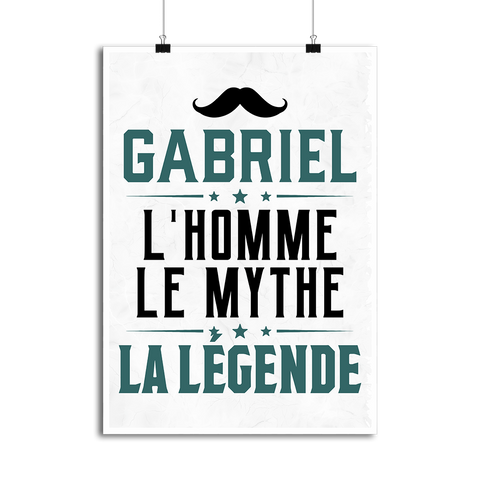 Affiche gabriel l'homme le mythe la légende