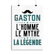 Affiche gaston l'homme le mythe la légende