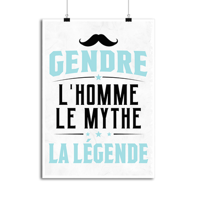 Affiche gendre la légende