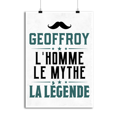 Affiche geoffroy l'homme le mythe la légende