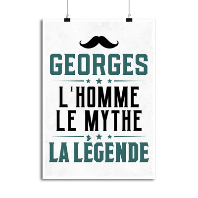 Affiche georges l'homme le mythe la légende
