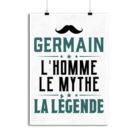 Affiche germain l'homme le mythe la légende