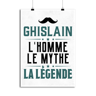 Affiche ghislain l'homme le mythe la légende