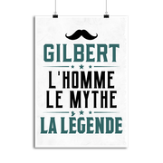 Affiche gilbert l'homme le mythe la légende