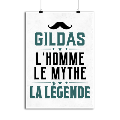Affiche gildas l'homme le mythe la légende