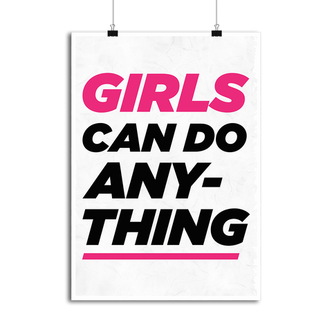 Affiche girls can do anything