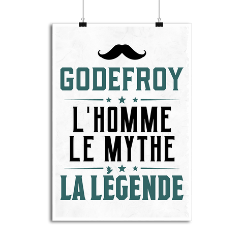 Affiche godefroy l'homme le mythe la légende