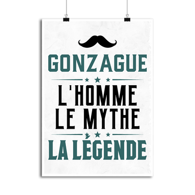Affiche gonzague l'homme le mythe la légende