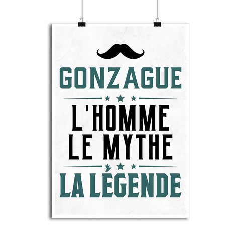Affiche gonzague l'homme le mythe la légende